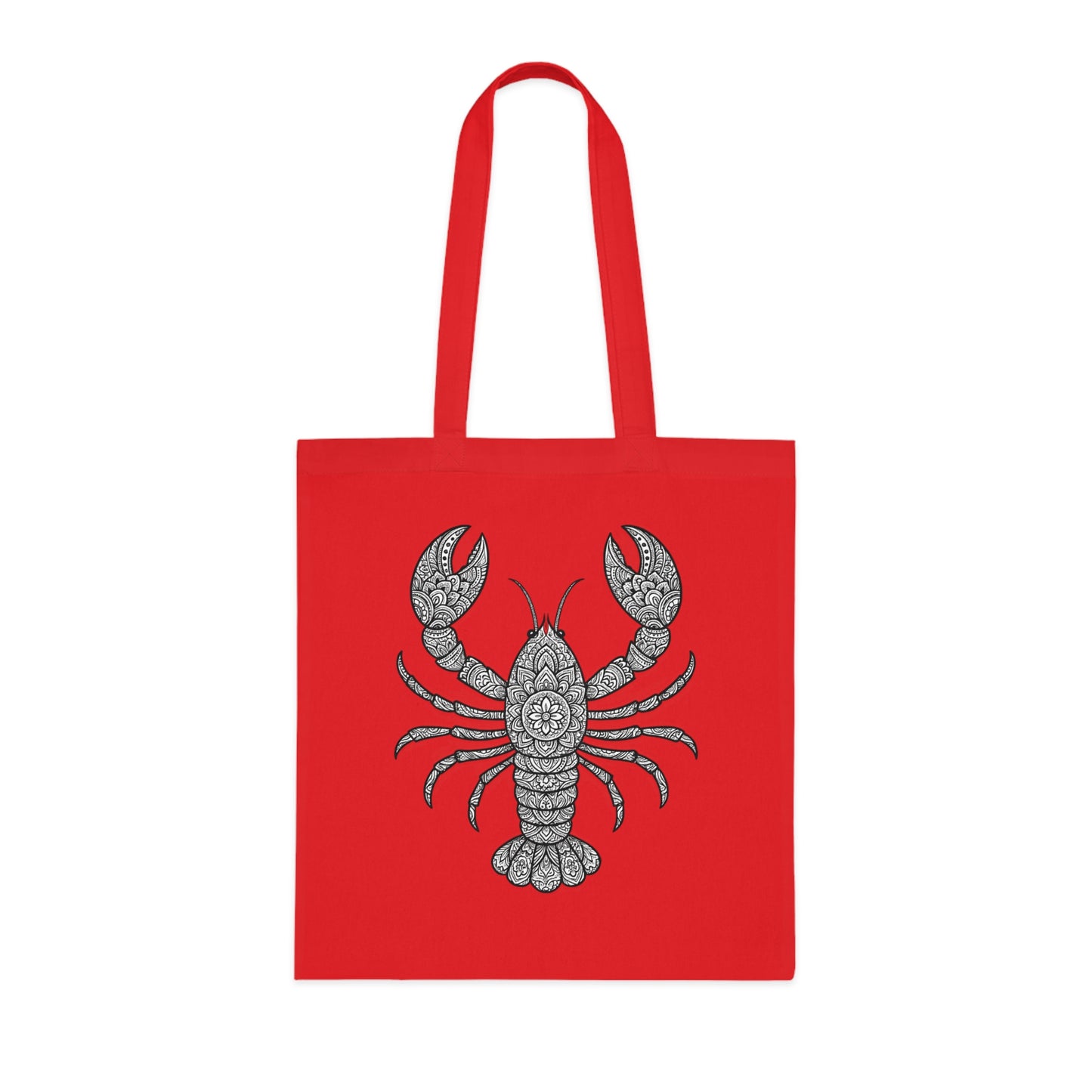 Intricate Mandala Lobster Tote Bag