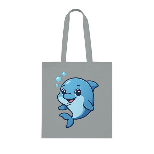 Cartoon Cute Dolphin Tote Bag