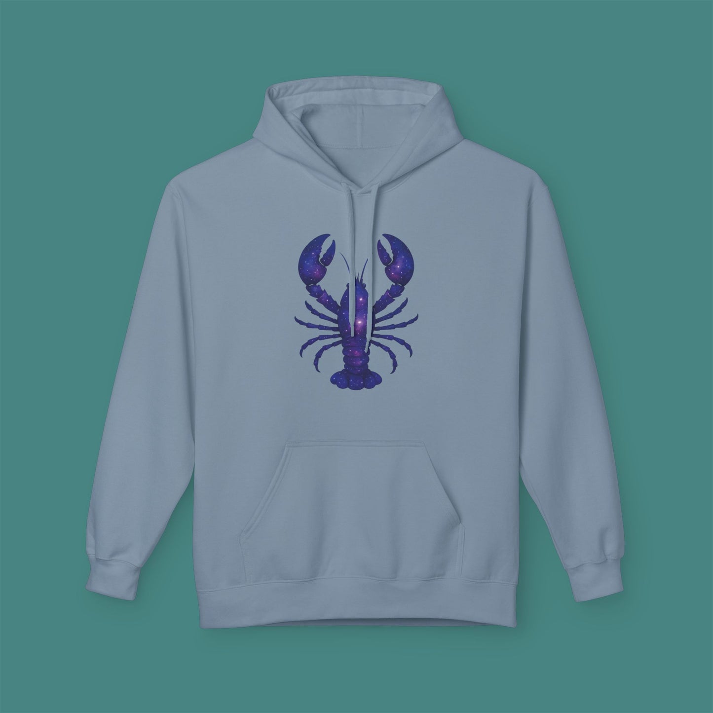 Cosmic Galaxy Lobster Fleece Unisex Hoodie