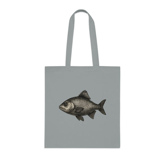Vintage Etching Fish Tote Bag