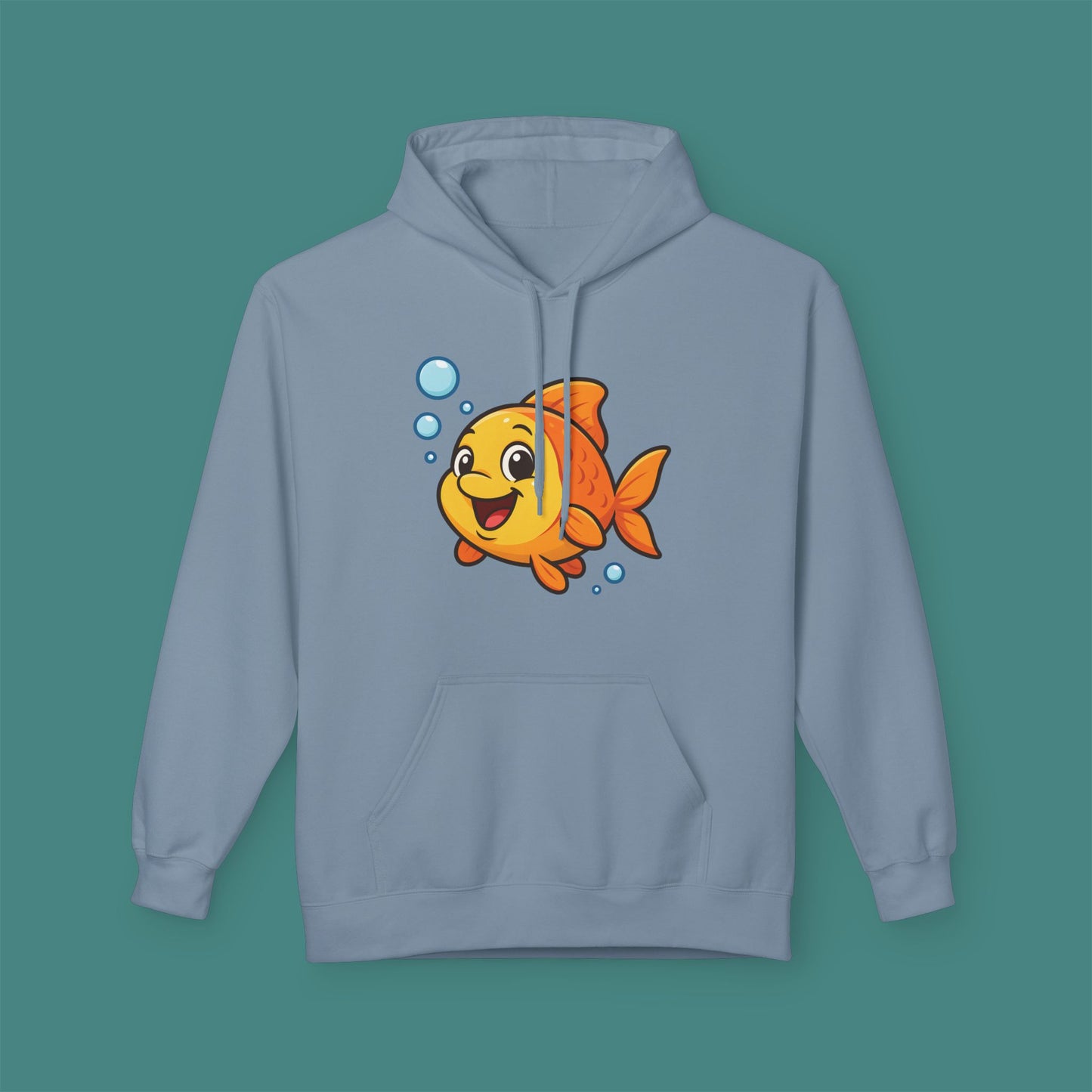 Cartoon Cute Fish Fleece Unisex Hoodie