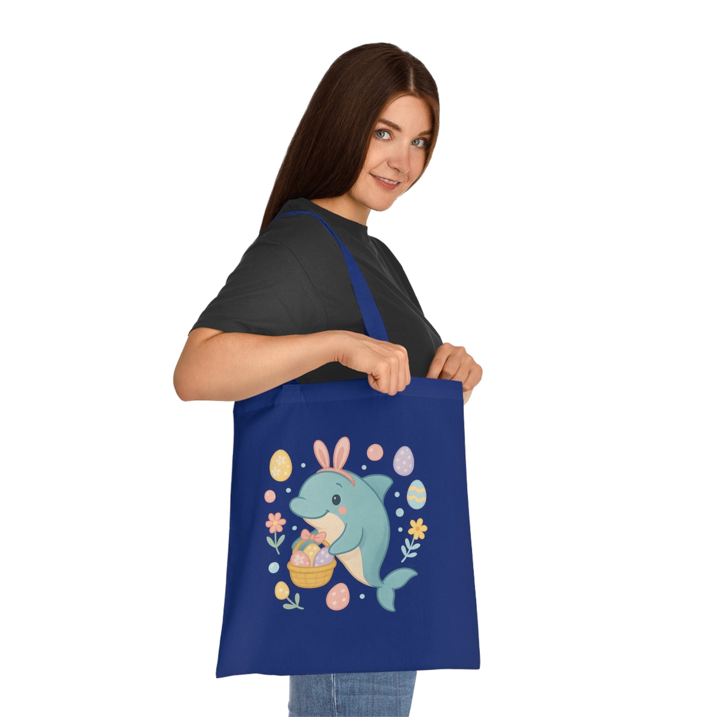 Easter Dolphin Tote Bag