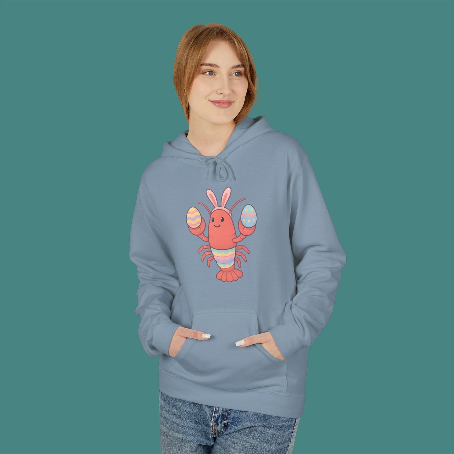 Easter Lobster Fleece Unisex Hoodie
