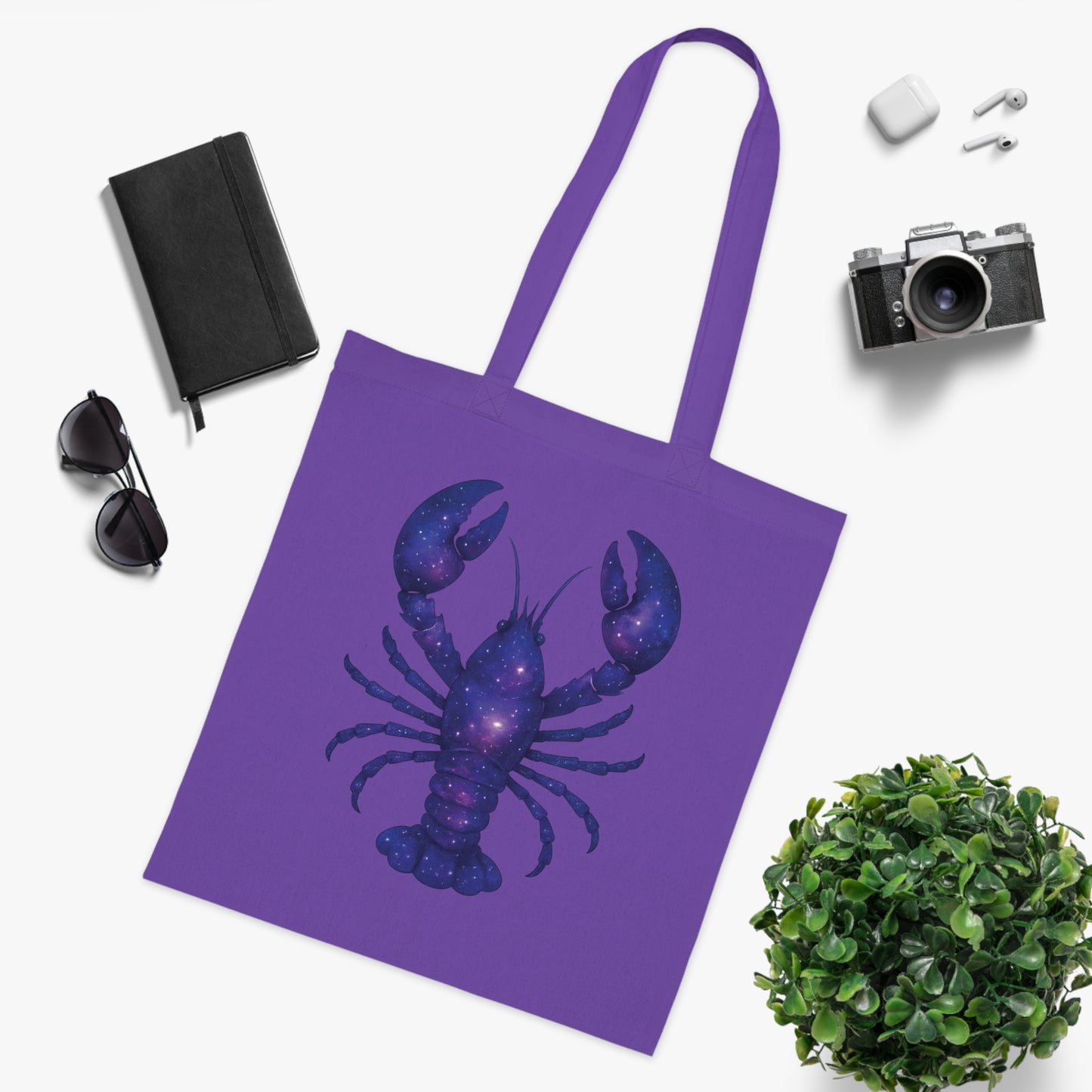 Cosmic Galaxy Lobster Tote Bag
