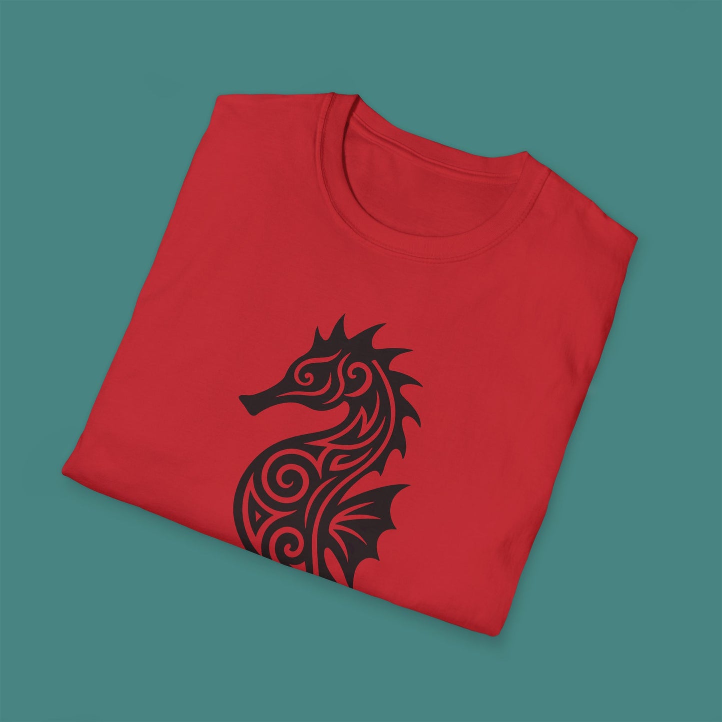 Tribal Tattoo Seahorse Unisex T-Shirt