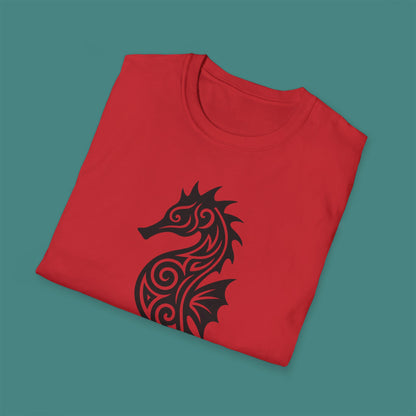 Tribal Tattoo Seahorse Unisex T-Shirt