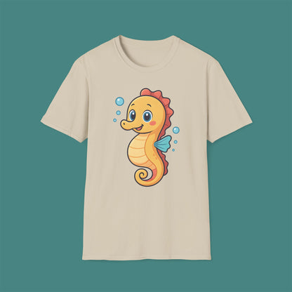 Cartoon Cute Seahorse Unisex T-Shirt