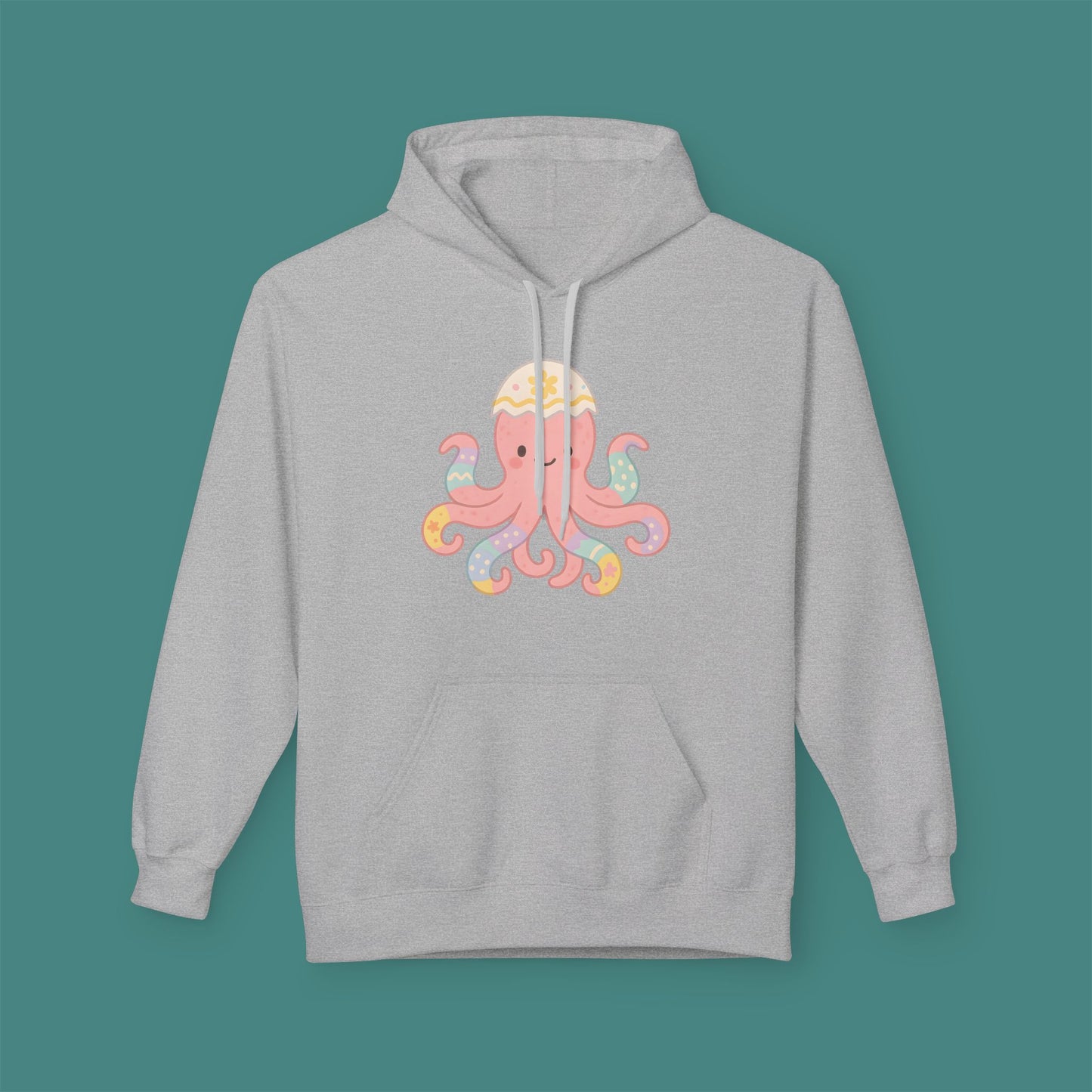 Easter Octopus Fleece Unisex Hoodie