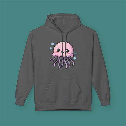 Cartoon Cute Jellyfish Fleece Unisex Hoodie