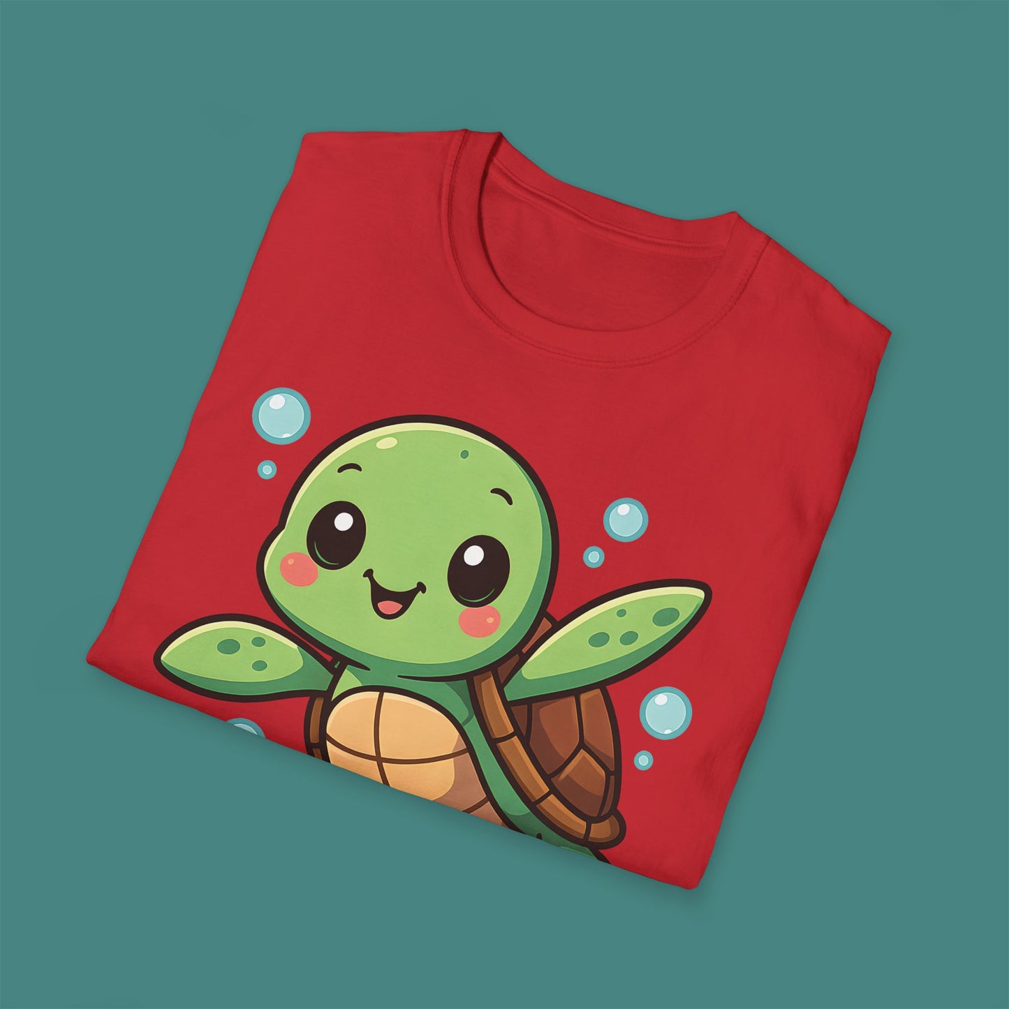 Cartoon Cute Turtle Unisex T-Shirt
