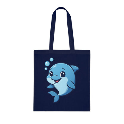 Cartoon Cute Dolphin Tote Bag