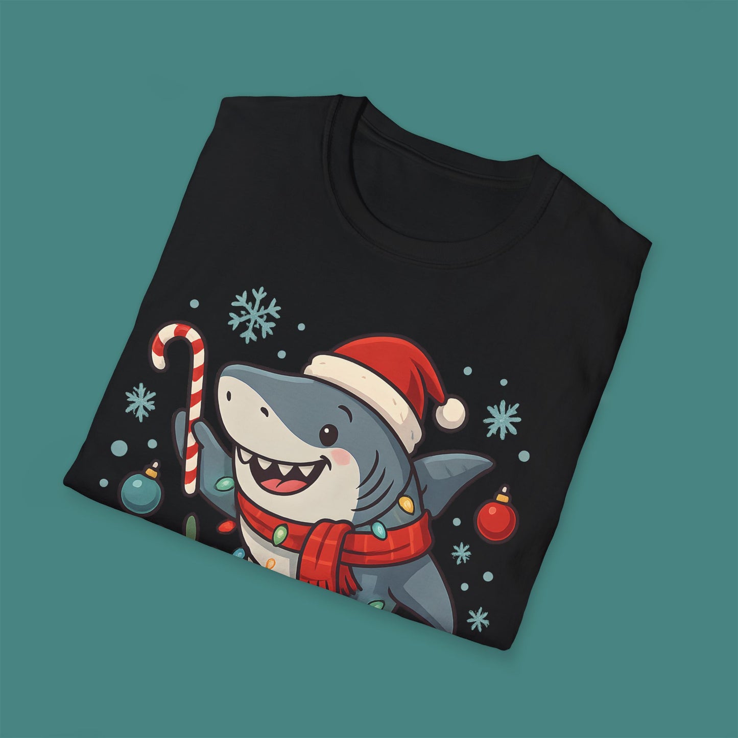 Christmas Shark Unisex T-Shirt