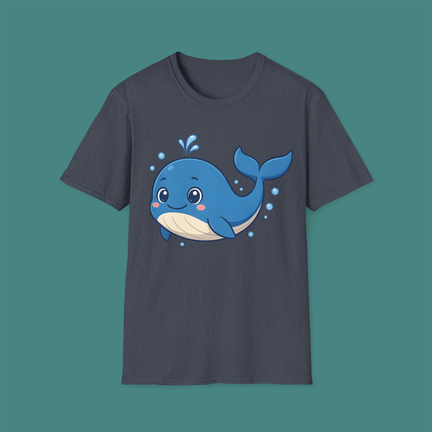 Cartoon Cute Whale Unisex T-Shirt