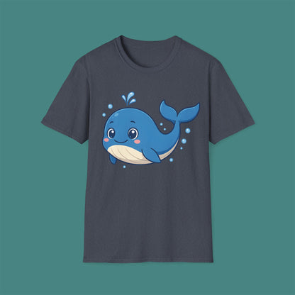 Cartoon Cute Whale Unisex T-Shirt