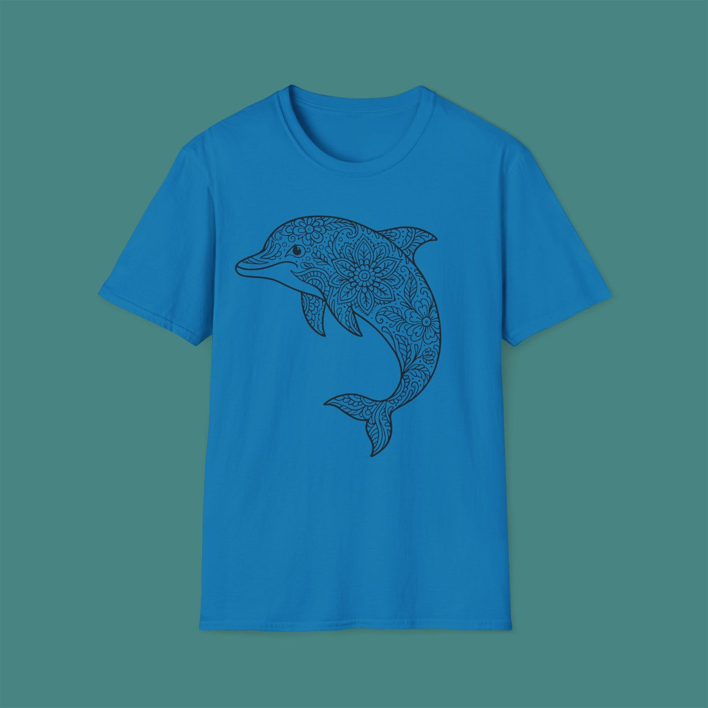 Intricate Mandala Dolphin Unisex T-Shirt