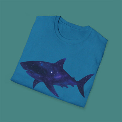 Cosmic Galaxy Shark Unisex T-Shirt