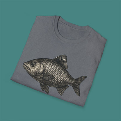 Vintage Etching Fish Unisex T-Shirt