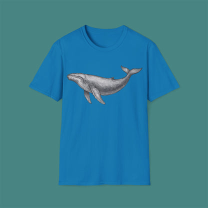 Vintage Etching Whale Unisex T-Shirt