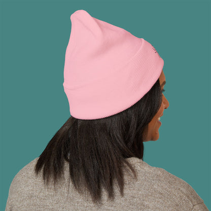 Minimalist Line Art Crab Embroidered Beanie