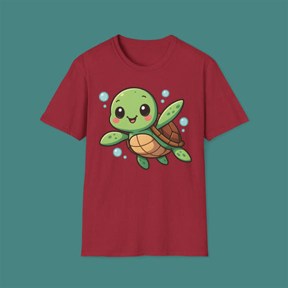 Cartoon Cute Turtle Unisex T-Shirt
