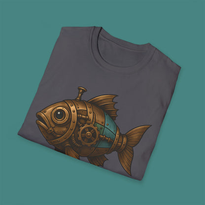 Steampunk Mechanical Fish Unisex T-Shirt