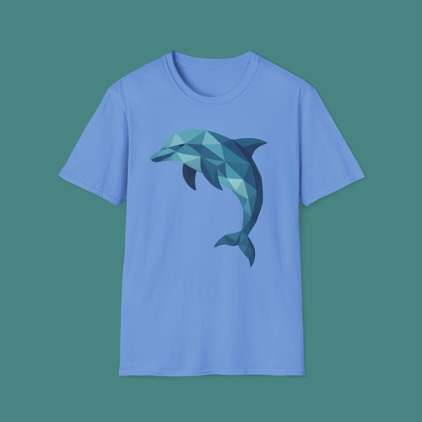 Geometric Polygon Dolphin Unisex T-Shirt