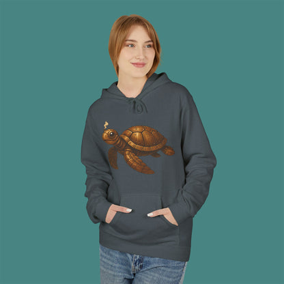 Steampunk Mechanical Turtle Fleece Unisex Hoodie