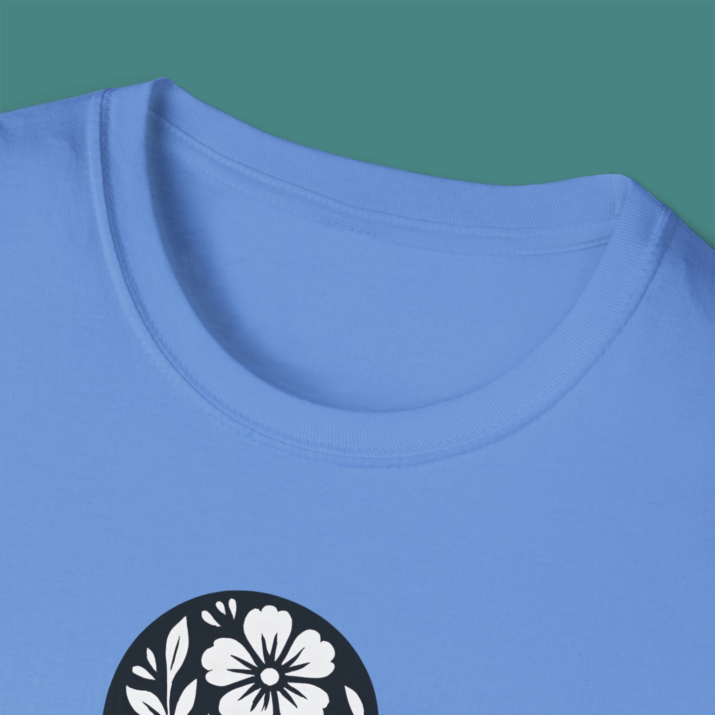 Floral Octopus Silhouette Unisex T-Shirt