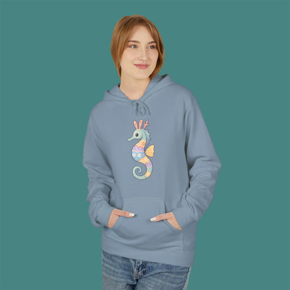 Easter Seahorse Fleece Unisex Hoodie