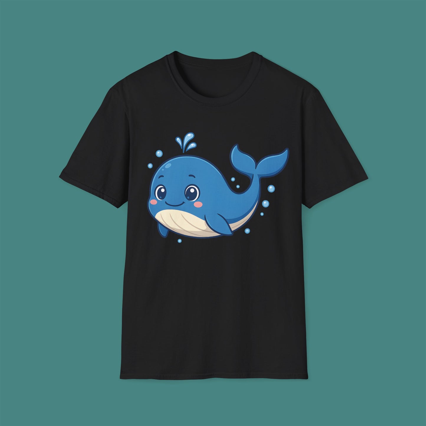 Cartoon Cute Whale Unisex T-Shirt
