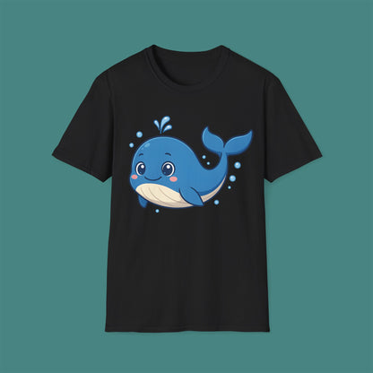 Cartoon Cute Whale Unisex T-Shirt