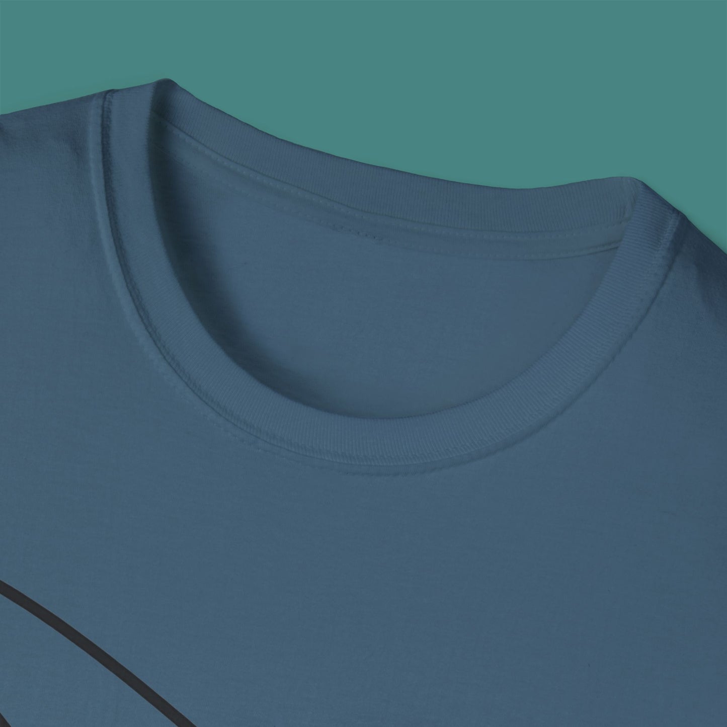Minimalist Line Art Whale Unisex T-Shirt