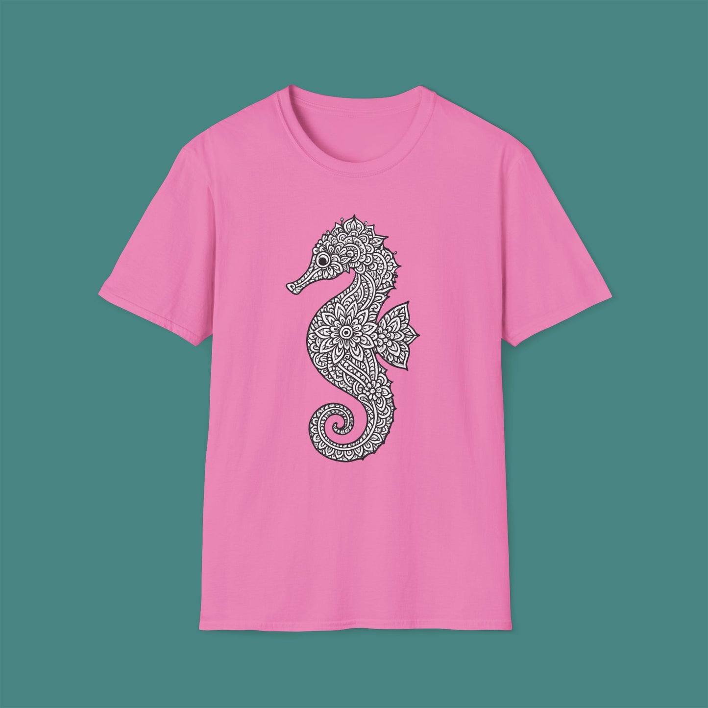 Intricate Mandala Seahorse Unisex T-Shirt