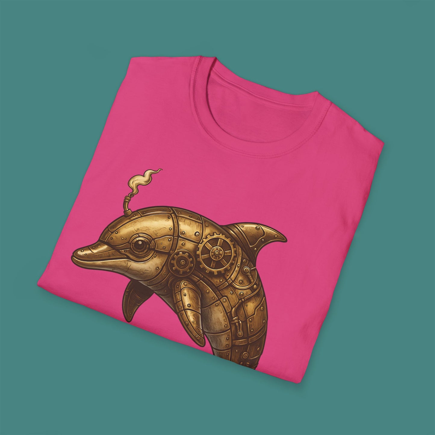 Steampunk Mechanical Dolphin Unisex T-Shirt