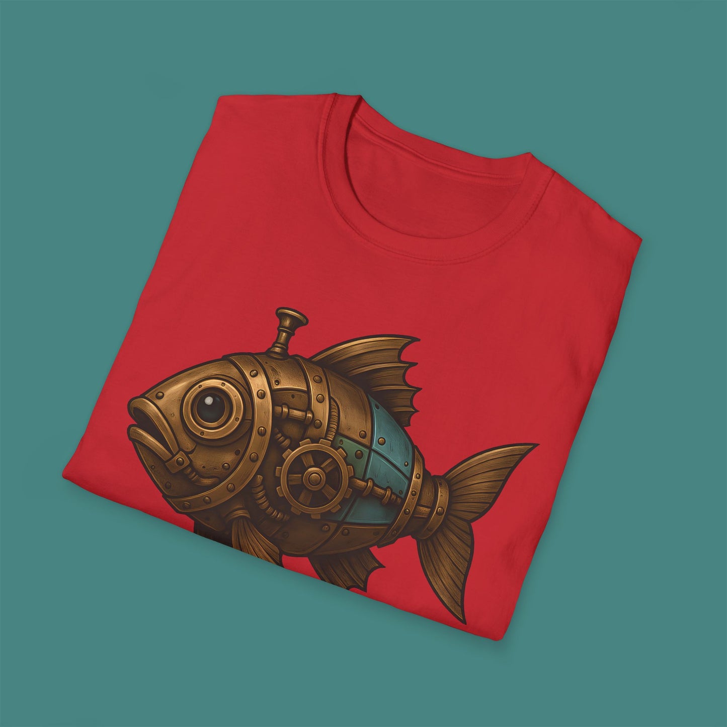 Steampunk Mechanical Fish Unisex T-Shirt