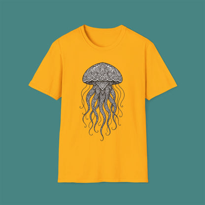 Intricate Mandala Jellyfish Unisex T-Shirt