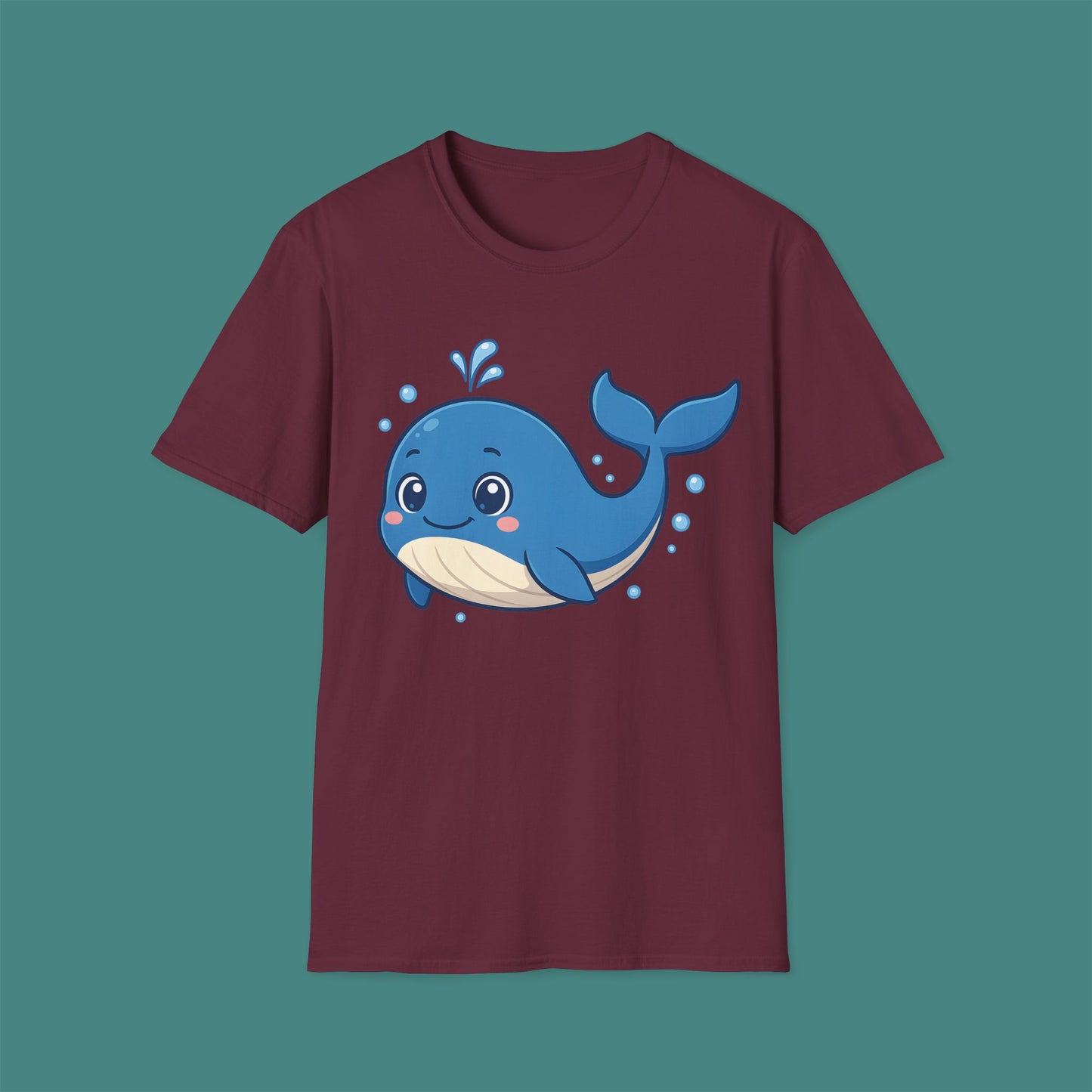 Cartoon Cute Whale Unisex T-Shirt