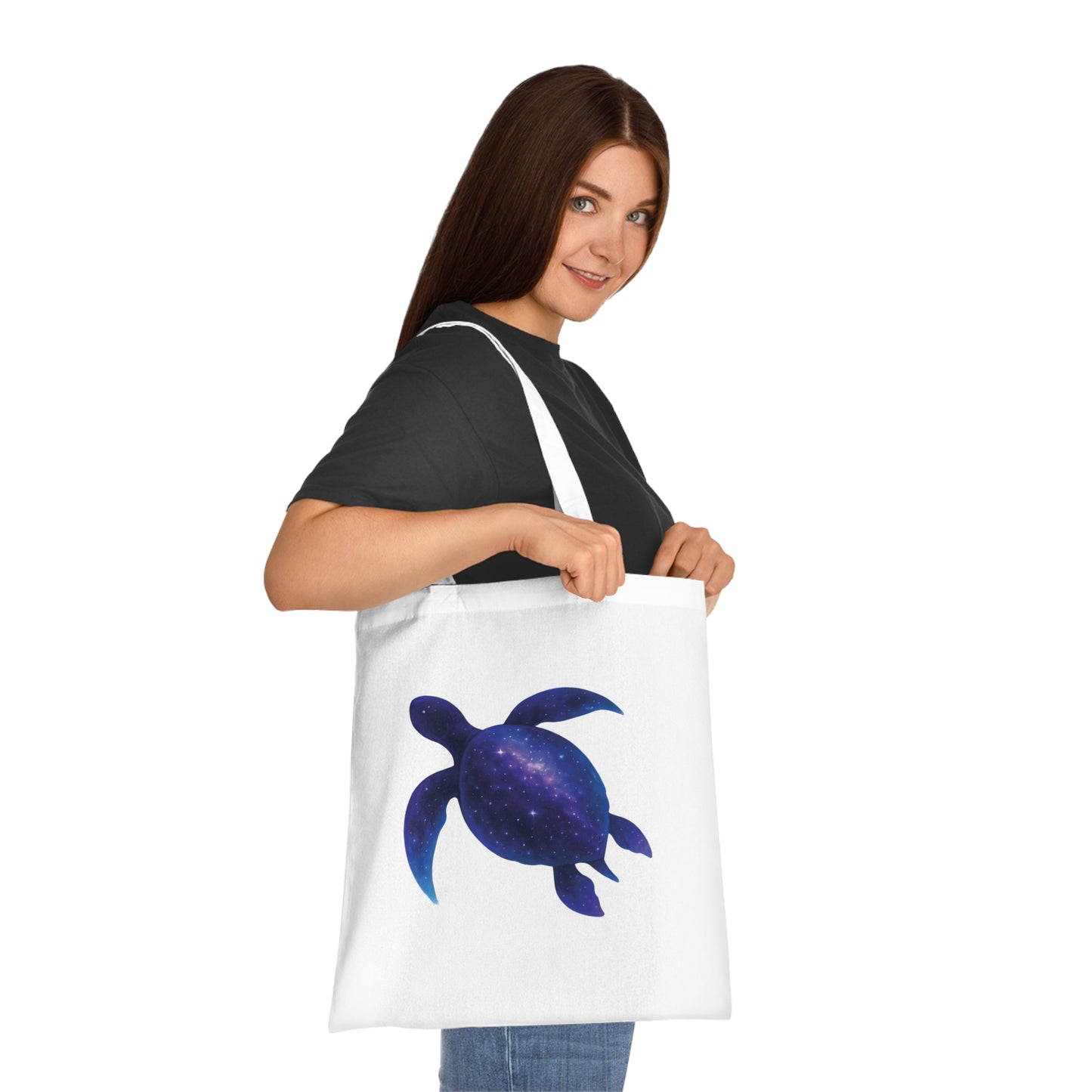 Cosmic Galaxy Turtle Tote Bag
