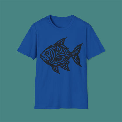 Tribal Tattoo Fish Unisex T-Shirt