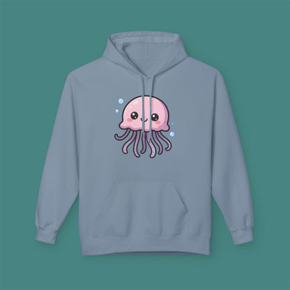 Cartoon Cute Jellyfish Fleece Unisex Hoodie