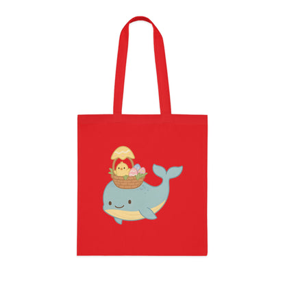 Easter Whale Tote Bag