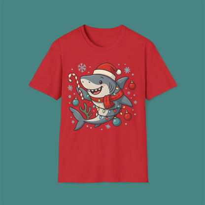 Christmas Shark Unisex T-Shirt