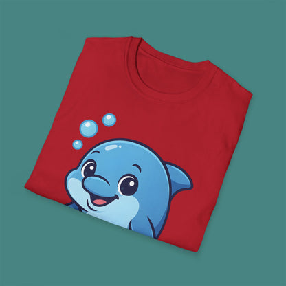Cartoon Cute Dolphin Unisex T-Shirt