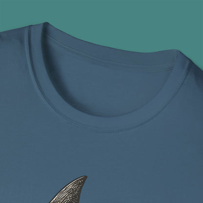 Vintage Etching Shark Unisex T-Shirt