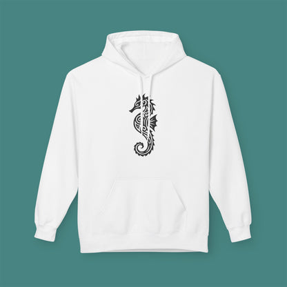 Tribal Tattoo Seahorse Fleece Unisex Hoodie