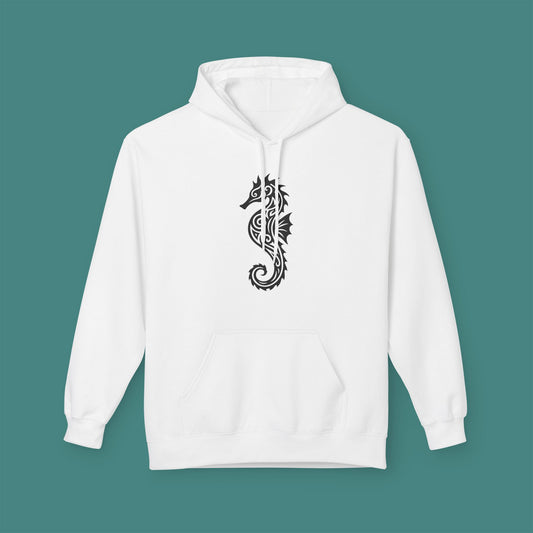 Tribal Tattoo Seahorse Fleece Unisex Hoodie