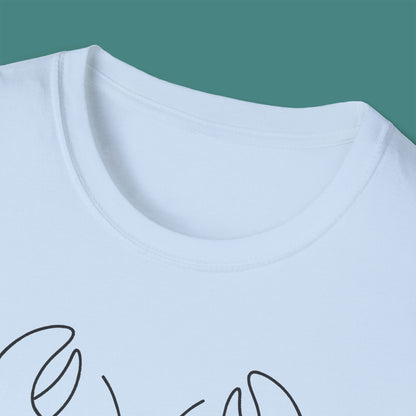 Minimalist Line Art Lobster Unisex T-Shirt