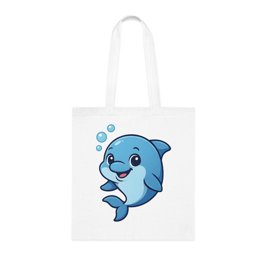 Cartoon Cute Dolphin Tote Bag