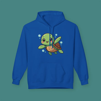 Cartoon Cute Turtle Fleece Unisex Hoodie