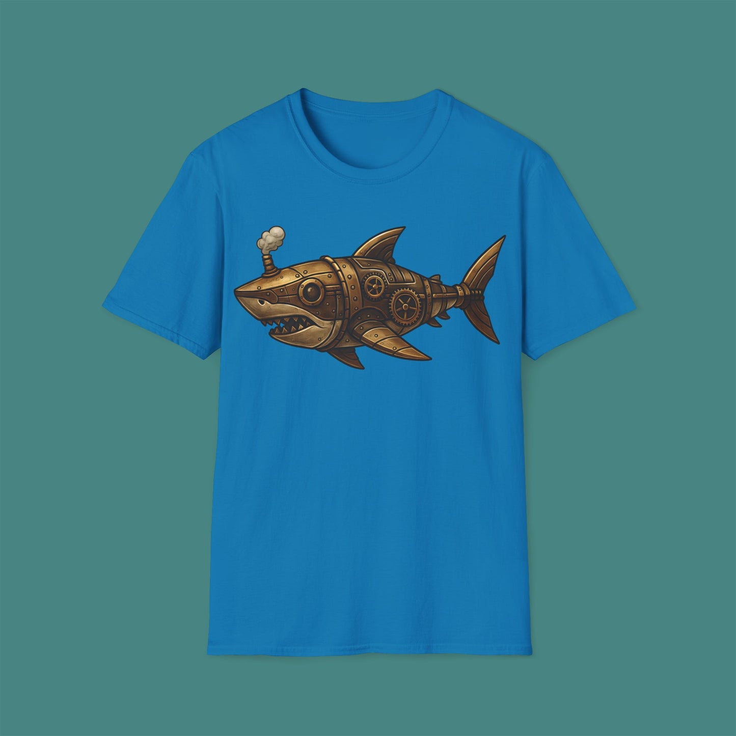 Steampunk Mechanical Shark Unisex T-Shirt